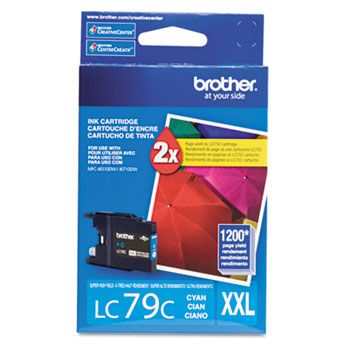 Cartucho Tinta Brother LC-79C Ciano Alto Rendimento - Impressorajato
